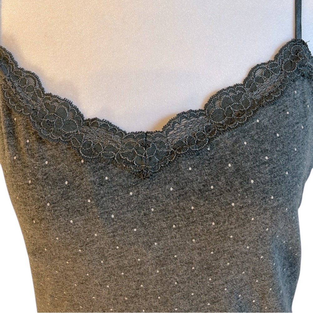 Vintage Y2K Aeropostale Lace Trim Cami Tank Size XL Elena Gilbert Alternative - Picture 4 of 12